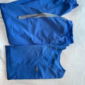 Figs Ceil Blue Scrub Ensemble
